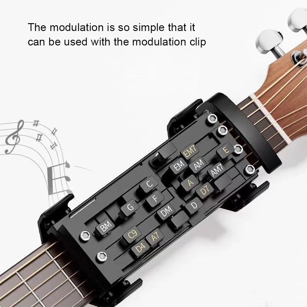 Guitar Aid Chords,Portable Guitar Learning System Teaching Beginner Trainer Practice Tools for Beginners Friends Family Adults
